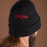 Live Free Western Beanie